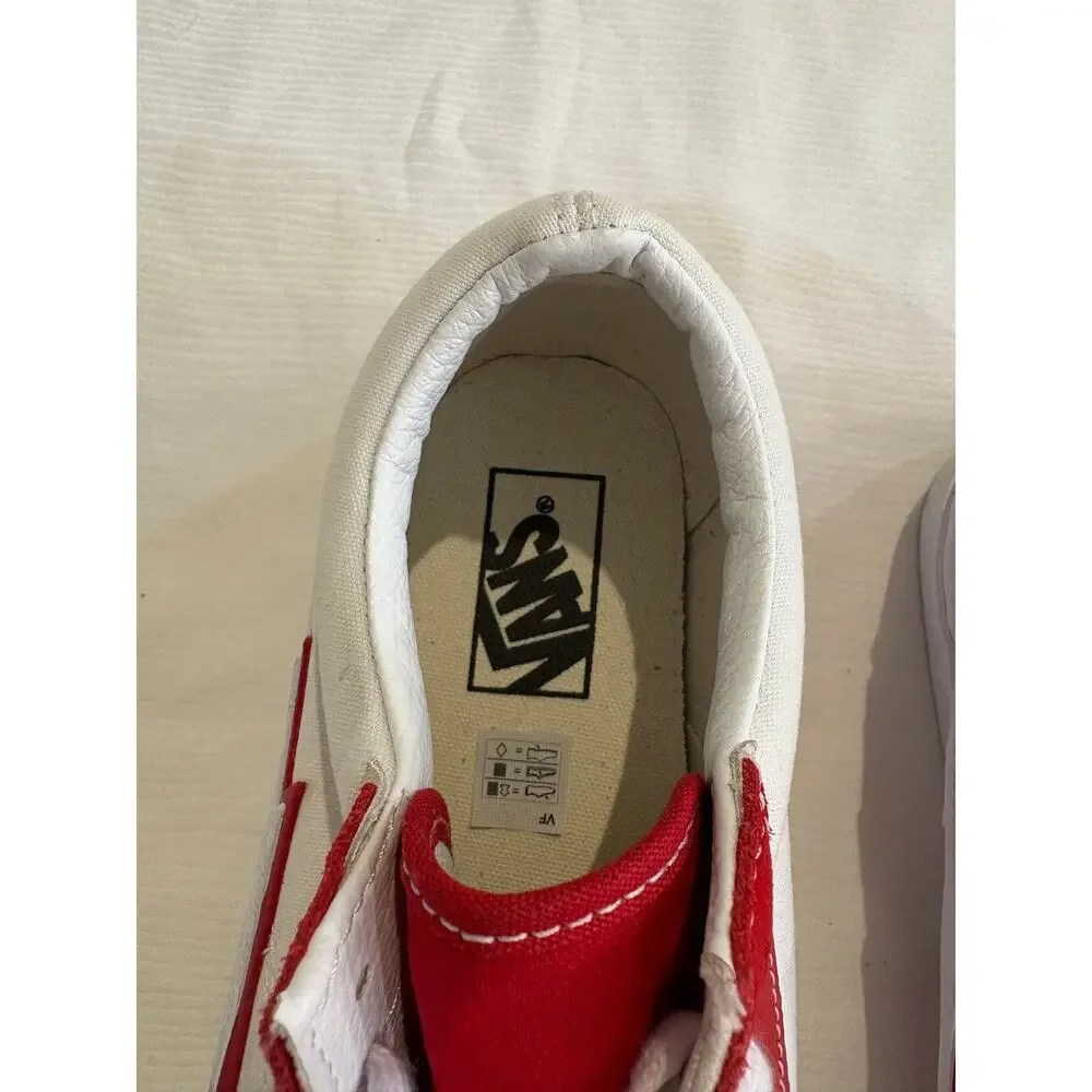 Vans Old Skool Lightning Bolt Red True White Sneaker Size Mens 8.5 Womens 10
